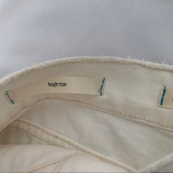 Silence + Noise Handmade White Denim Shorts, Sz 10 - Picture 6 of 8